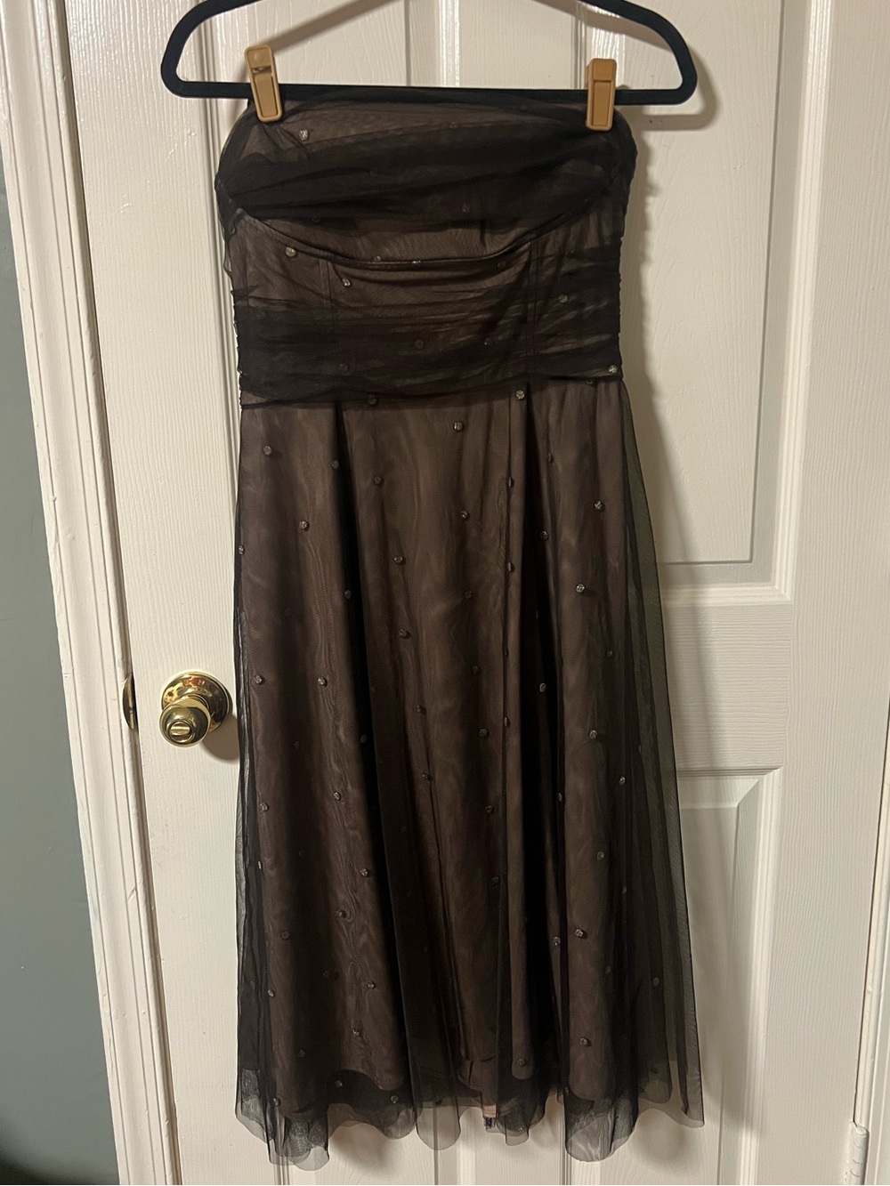 Eliza J SZ 12 Sparkle Corset Cocktail Dress Fall Wedding Romantic Formal